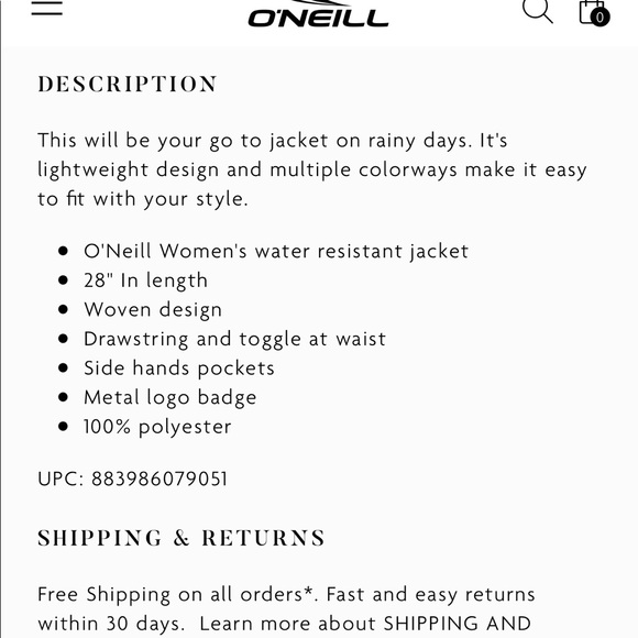 NWOT NUDE RAIN JACKET - Picture 7 of 16